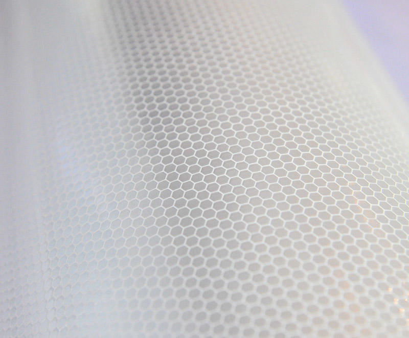 White Reflective Honeycomb Vinyl Sticker Materials