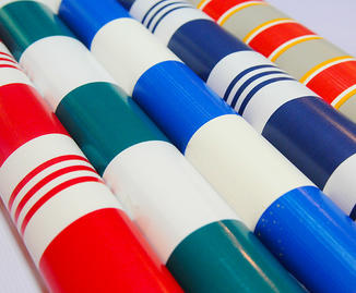 PE PVC Stripes Tarpaulin Roll Material