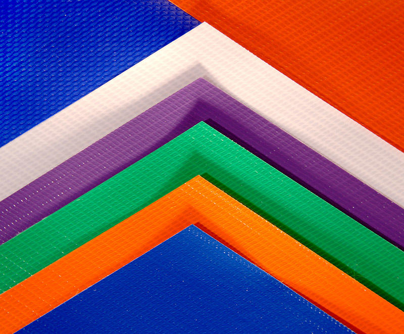Pe Pvc Stripes Tarpaulin Roll Fabric Material