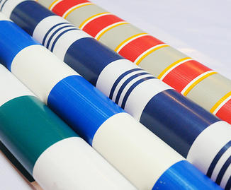  Stripes tarpaulin fabric is commonly used for heavy-duty applications