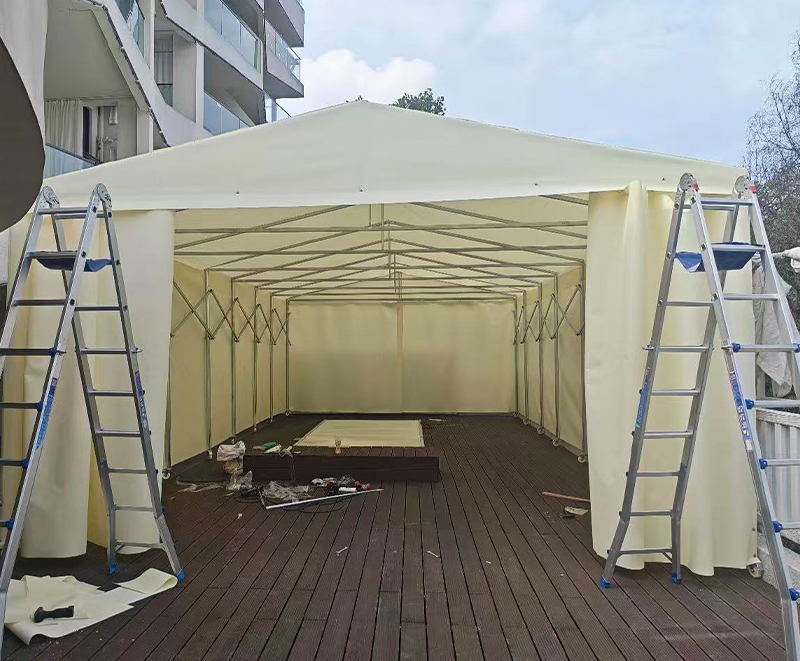 Knife-coated Retractable awnings Knife-coated Retractable awnings