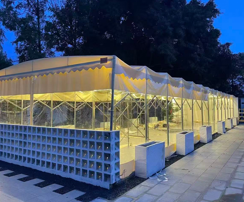 Knife-coated Retractable awnings Knife-coated Retractable awnings